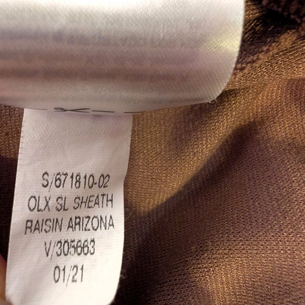 Old Navy | Brown Raisin Sleeveless Ponte-Knit Jumpsuit Viscose Blend | Medium - Picture 8 of 10